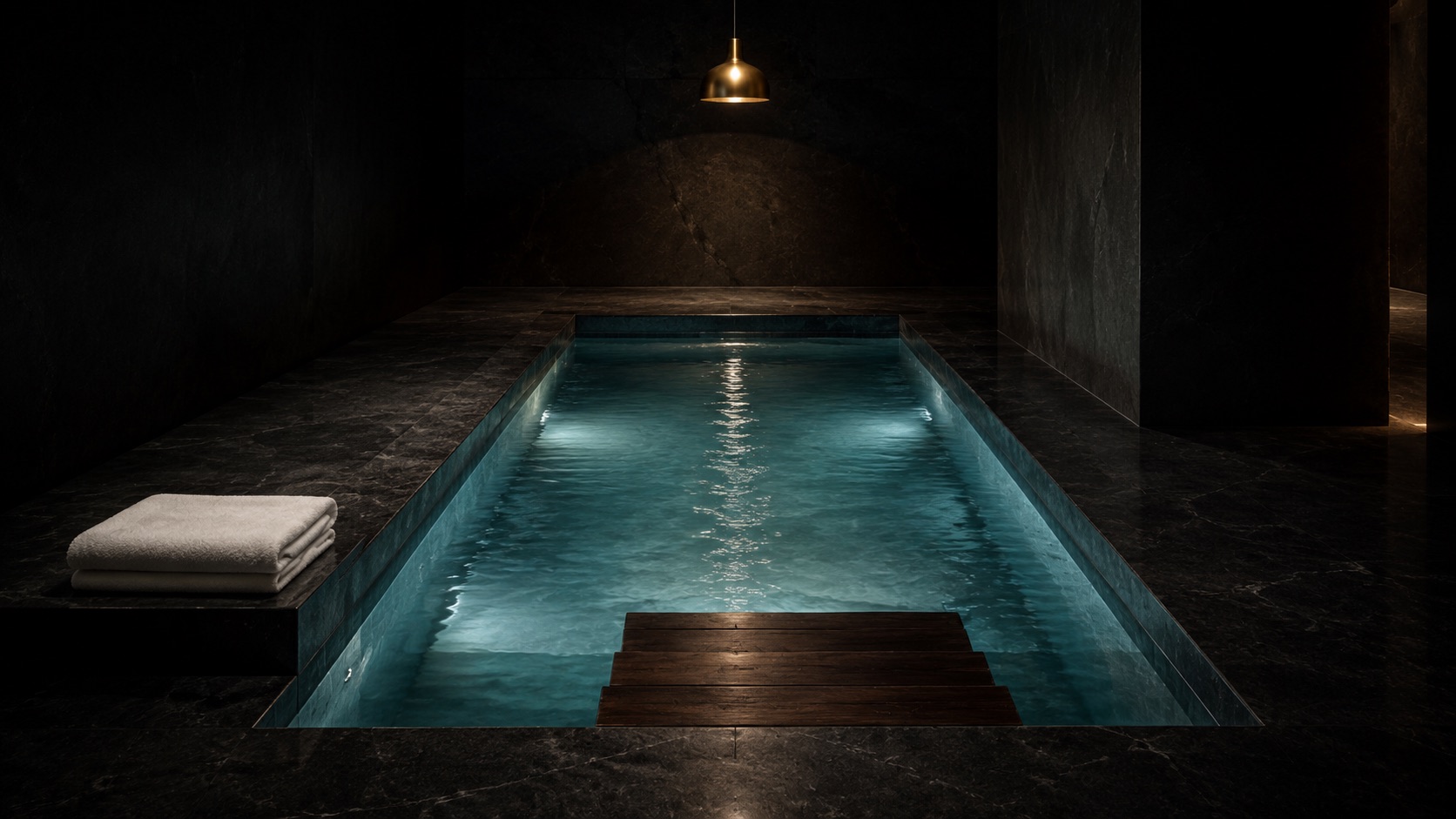 Een stil hydrotherapie-dompelbad.